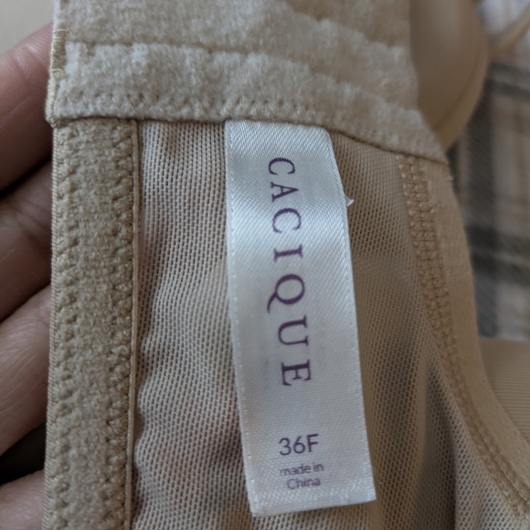 Cacique Tan Seamless T-Shirt Bra with Underwire Support - Picture 3 of 4